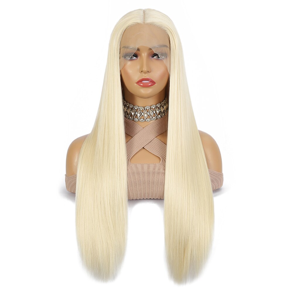 Hot Sales 613 Blonde Straight New In Wig 13x4x1 Synthetic Wig