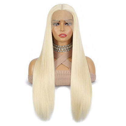 Hot Sales 613 Blonde Straight New In Wig 13x4x1 Synthetic Wig