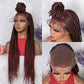 Black Braided Lace Front Wigs Hot Sale Natural Knotless