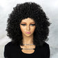 New Short Ombre Hair Afro Kinky Curly Wigs Synthetic For Black Women