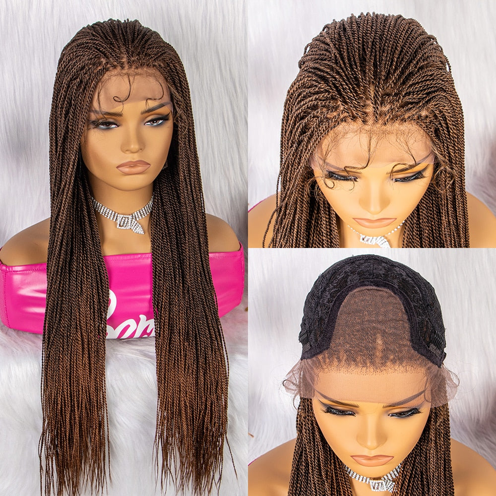 Small Hot Sales 30inches Twist Braided Wigs for Black Women