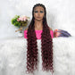 New Arrival Synthetic Lace Front Wig Braided Wigs Curly Wave Hair