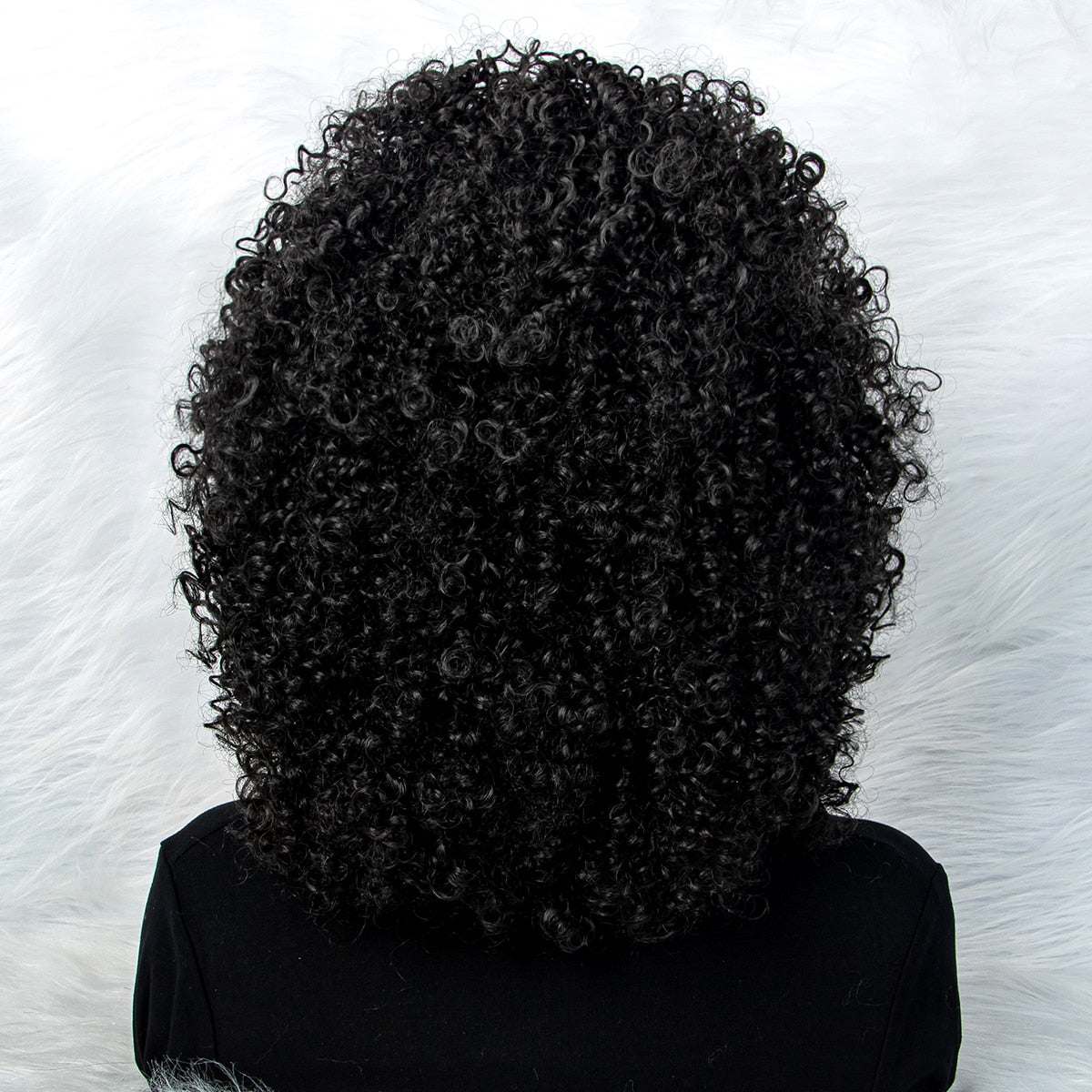 New Short Ombre Hair Afro Kinky Curly Wigs Synthetic For Black Women