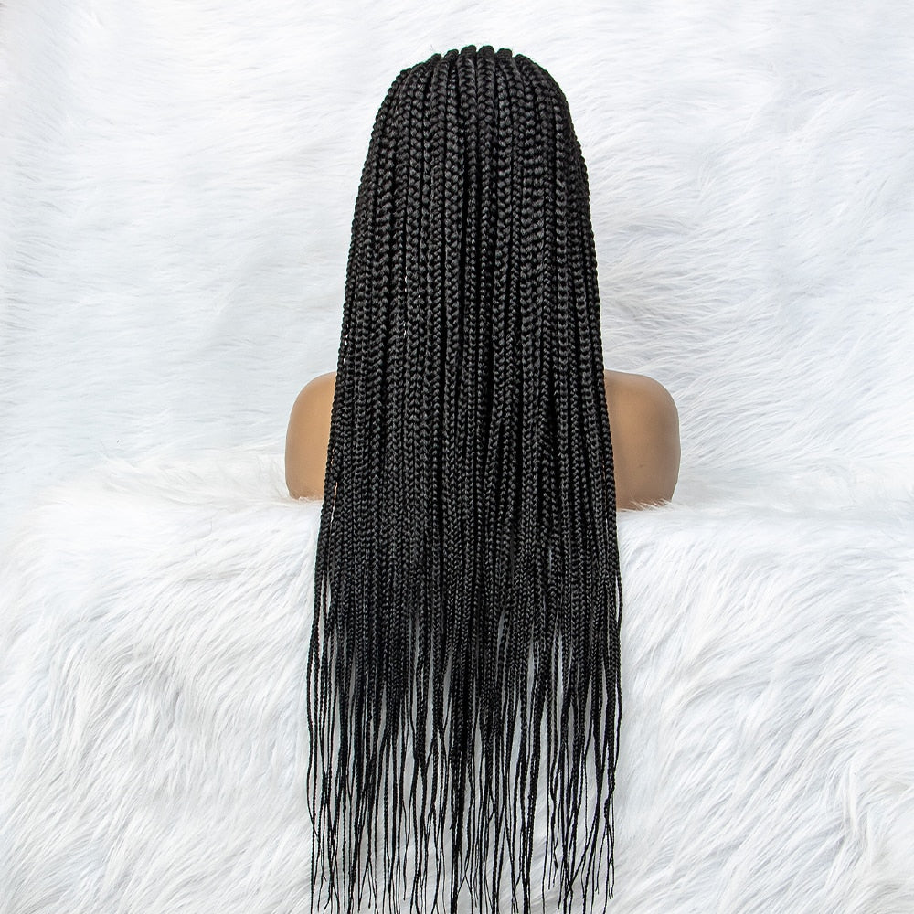 New Arrival 13x6 Lace Front Natural Braids Wig With Baby Hair for Black Women Daily Use