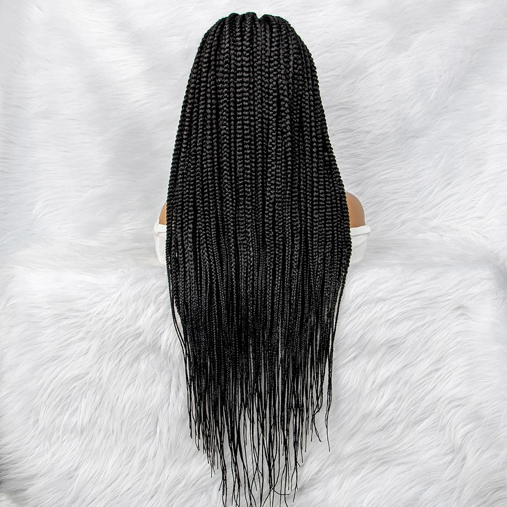 30 Inches 4x4 Lace Synthetic Braiding Hair Wigs with Baby Hair