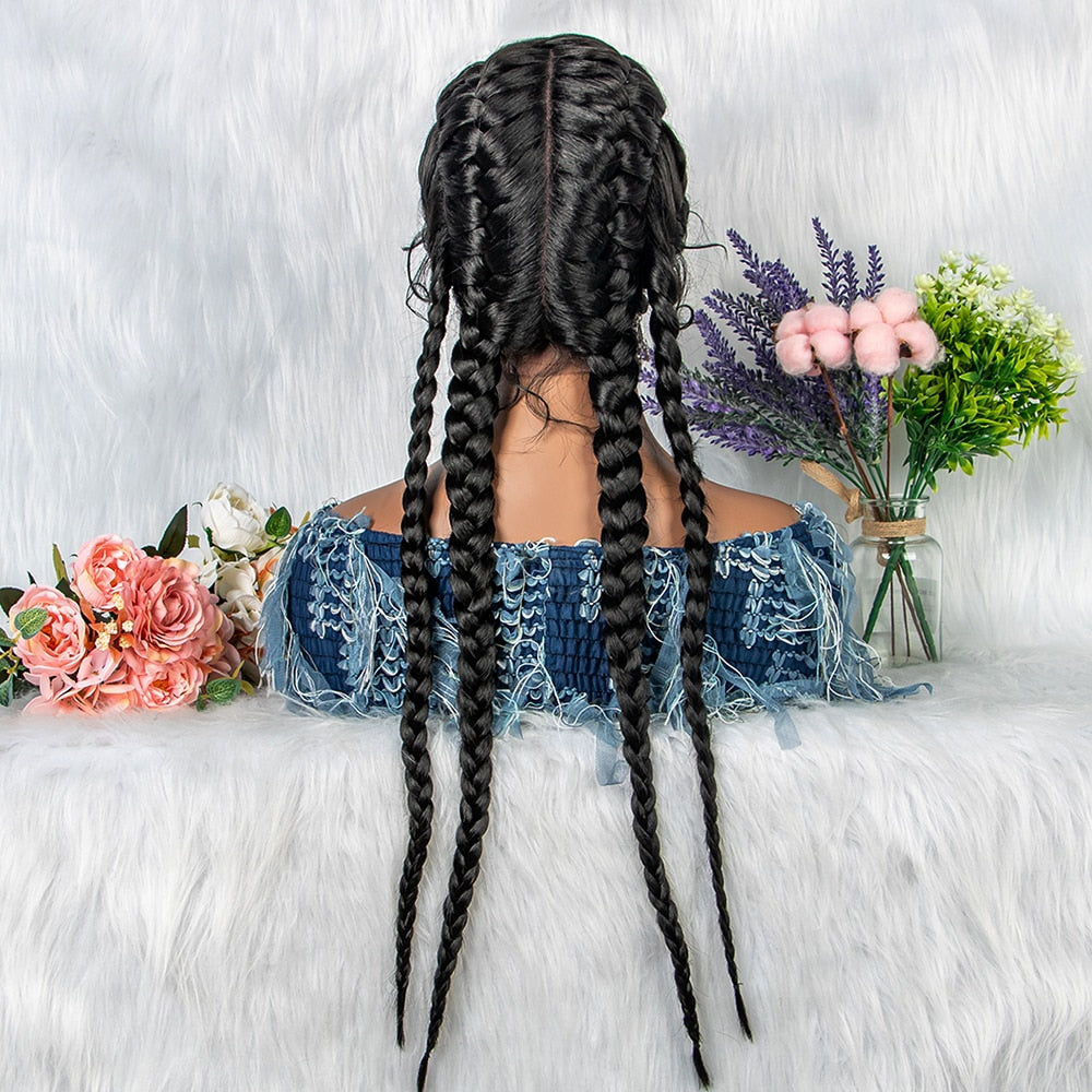 Daliy Use 24 Inches Braiding Hair Wigs