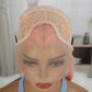 Hot Sales Straight 13x3 Lace Front Wig Pink Color Fashion Synthetic Wig