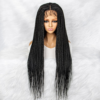 30 Inches 4x4 Lace Synthetic Braiding Hair Wigs with Baby Hair