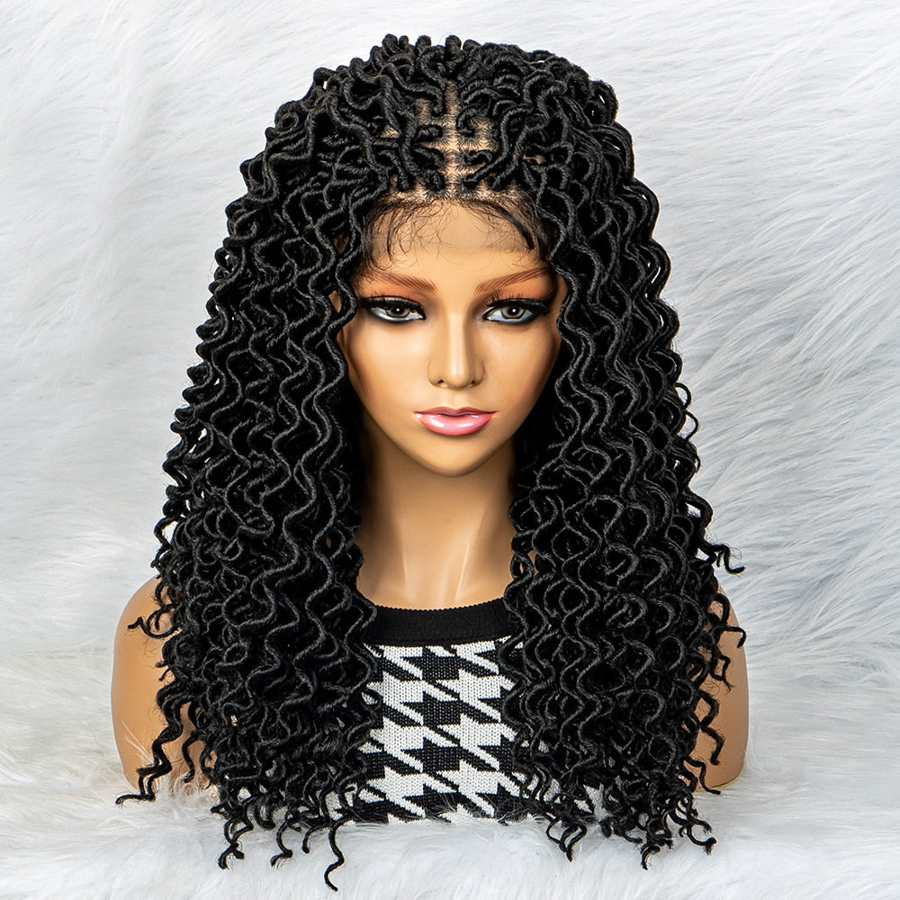 Hot Sale 4x4 Lace Braided Wigs 9x6 Lace Locs Wigs