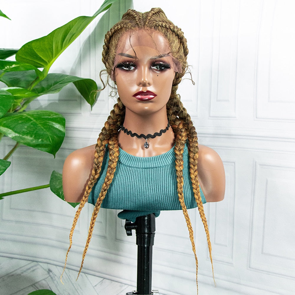 Box Braided Wigs  Synthetic 26 Inches Wig