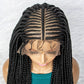 New Arrival 13x6 Lace Front Braids Wig  Flash Sale Synthetic Wigs With Baby Hair JJW-1