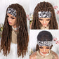 Daily  Wig 22inch Crochet Hair Head Bangs Braided Wigs