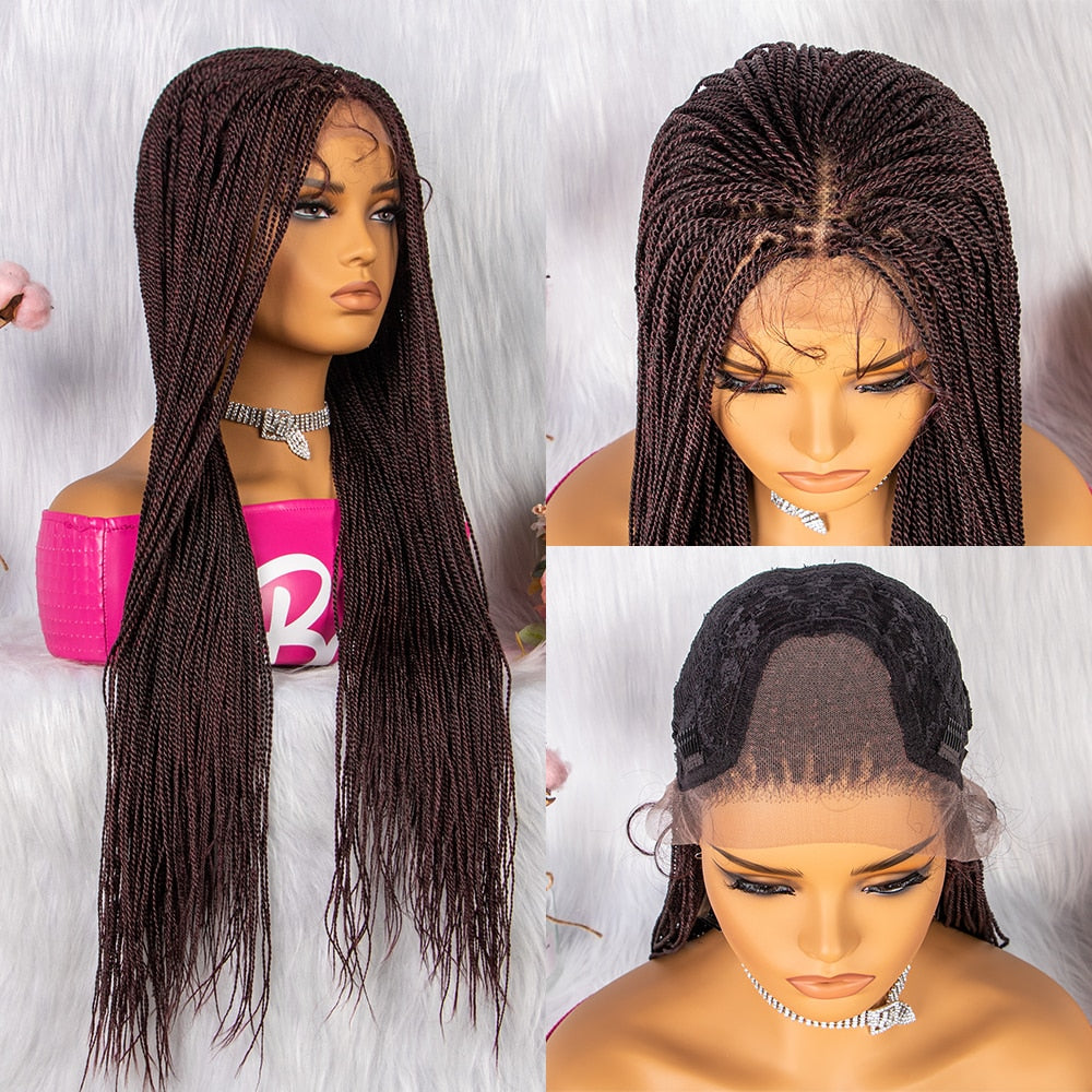 Small Hot Sales 30inches Twist Braided Wigs for Black Women