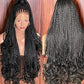 Malaika party wigs lace closure braid wig lace frontal braids wig free shipping