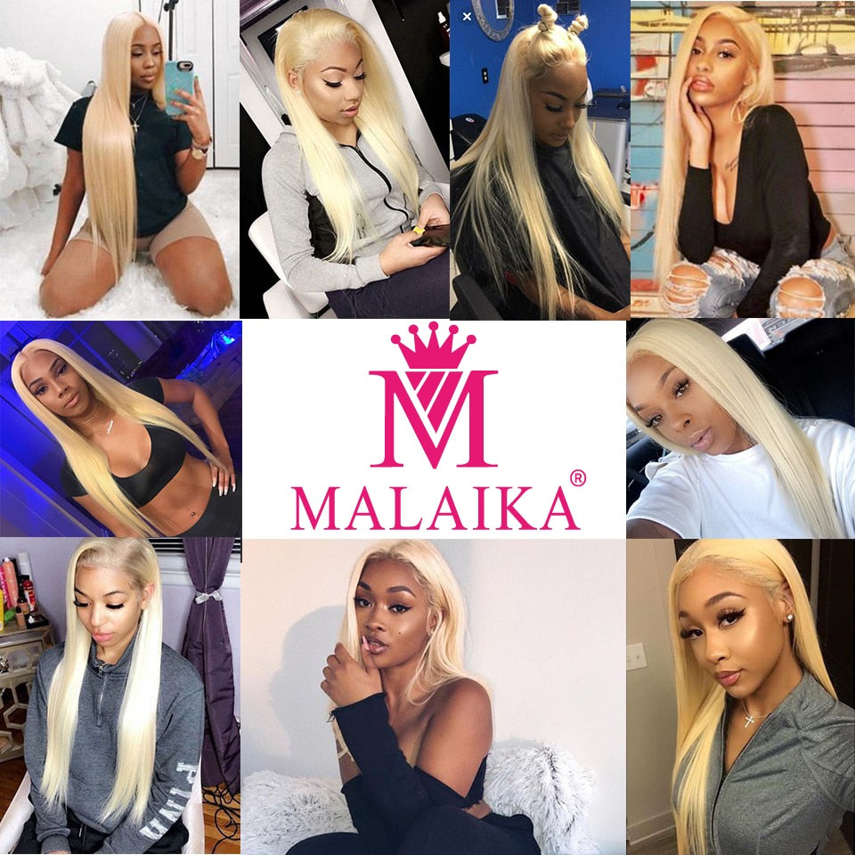 Makaika Transprance Lace 28 30 Inch 613 Blonde Real Salon Wig13x4 Lace Front Human Hair Wigs Virgin Transparent Glueless Frontal  Wig