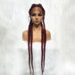 African lace braided braid wig 32 inches