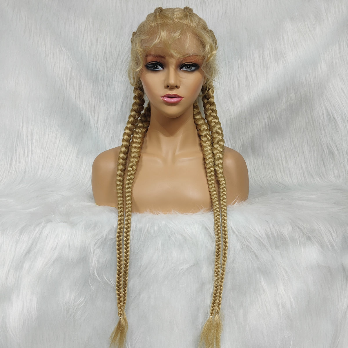 African lace braided braid wig 32 inches