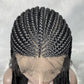 Braided Wigs Synthetic Lace Front Knotless Box New Braid Wig