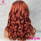 Malaika Hair Raw Human hair  Bouncy Curly 350 Grams Heavy Customized Full Wig Brazilian  24inch Big 13x4 Lace Frontal Wig