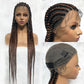 Braided Wigs Full Lace Wig Synthetic Box Braids Hair New In