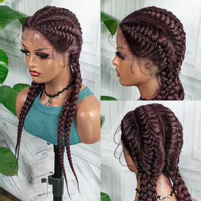 Braided Wigs with Baby Hair Synthetic Hair Flash Sale