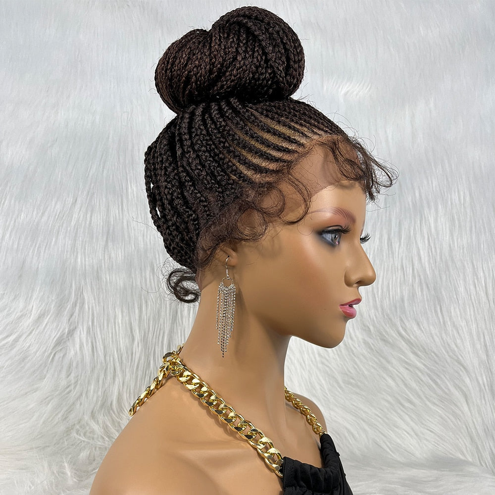 New Synthetic Lace Front Braided Wigs