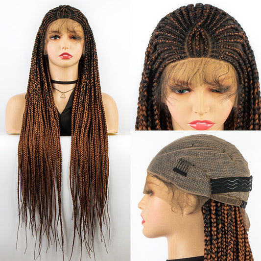 New Arrival Braided Wigs Synthetic Full Lace Wig Braid  With Baby Hair