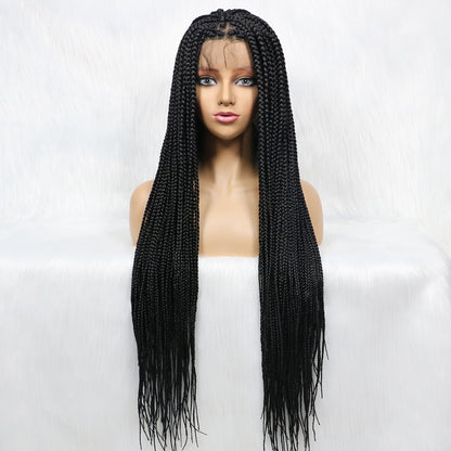 Full Lace 36 inches Black Box Braid  Wig For Black Women  031#