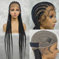 Braided Wigs Full Lace Wig Synthetic Box Braids Hair New In