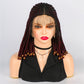 Short Bob Wig Braided Wigs Synthetic Lace Front Wig