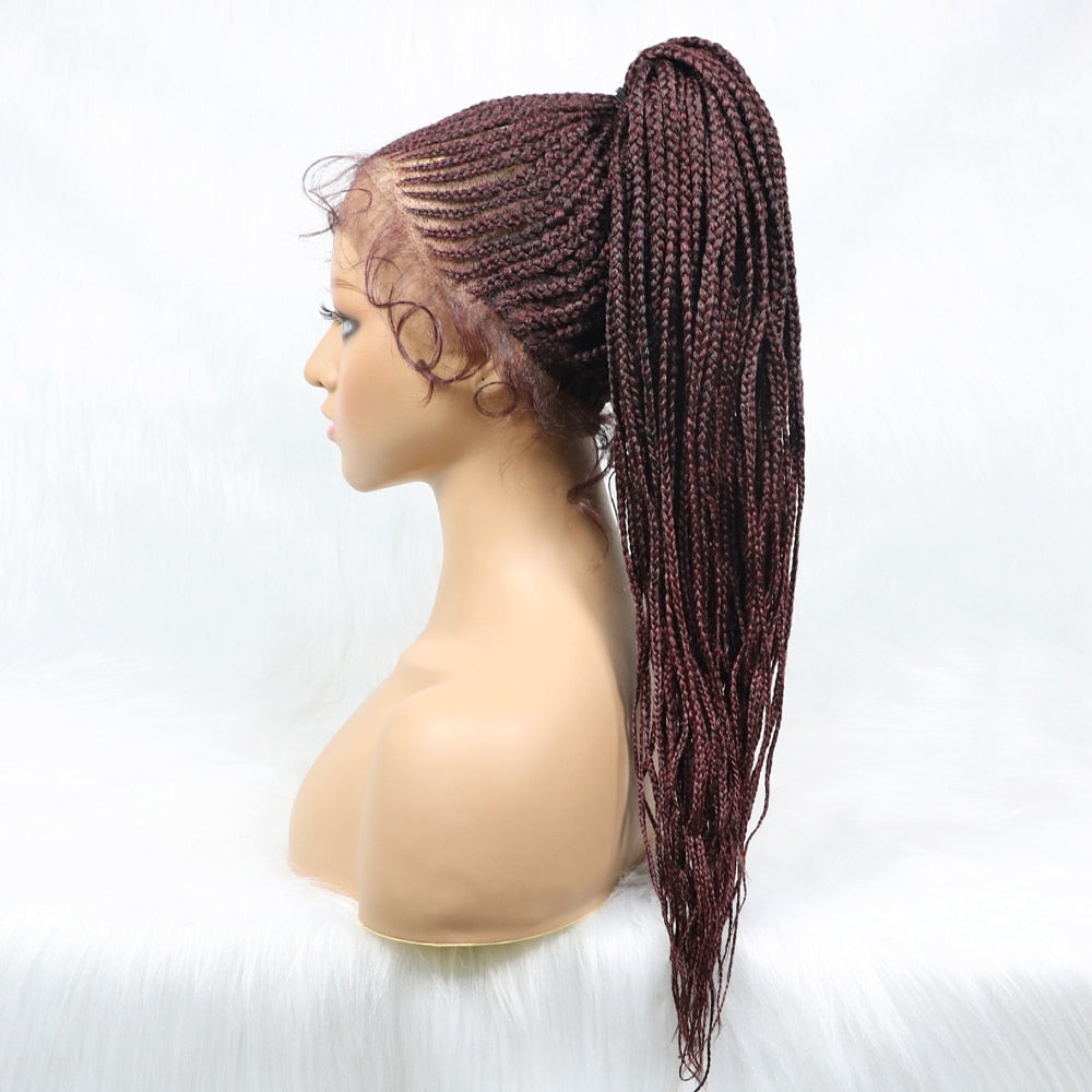 New Synthetic Lace Front Braided Wigs