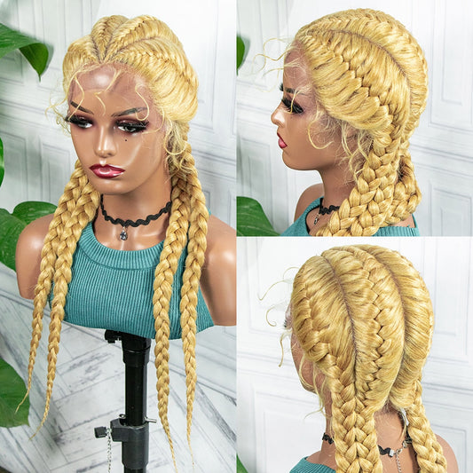 Braided Wigs with Baby Hair Synthetic Hair Flash Sale